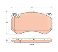 TRW GDB1907 Brake pad set