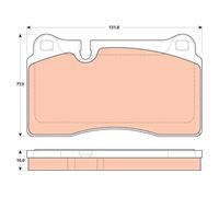 TRW Disc Brake Pads GDB1912 – Fits VW, Audi, SEAT