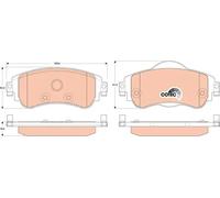 TRW Brake Pads (Front) (R90) - GDB1917