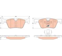 TRW GDB1919 Brake Pad Set, Disc Brake - (4-Piece)