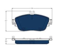 TRW GDB1932BTE Brake pad set