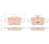 Brake pads GDB1938 TRW for FORD C-MAX II GRAND C-MAX FOCUS III Saloon FOCUS III
