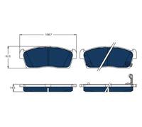 TRW GDB1940BTE Brake pad set