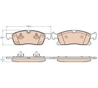 Brake pads GDB1946 TRW for MERCEDES-BENZ M-CLASS GL-CLASS GLE Coupe GLE GLS