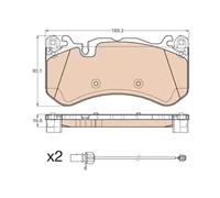 Brake pads GDB1977 TRW for MERCEDES-BENZ AUDI