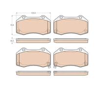 DISC BRAKE PADS SET FOR OPEL VAUXHALL CORSA D A 16 LES CORSA E B 16 LES TRW