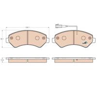 TRW GDB1982 Brake pad set