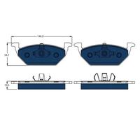 TRW GDB1984BTE Brake pad set