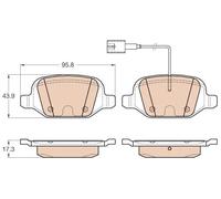 New Brake Pad Set, disc brake for FIAT:LINEA 77365858