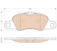 TRW GDB1990 Brake pad set