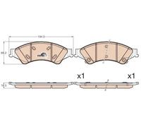 Brake pads GDB2005 TRW for FORD RANGER
