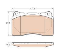 Brake Pads Set Front GDB2007 TRW 410603303R 3074895 30683412 3064613 3068341 New