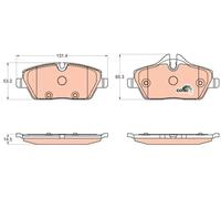 TRW GDB2038 Brake pad set