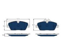 New Brake Pad Set, disc brake for BMW:i3,I01,i3 MONOCAB 6884267 34106884267