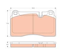 TRW GDB2048 Brake pad set