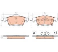 TRW GDB2060 Brake pad set