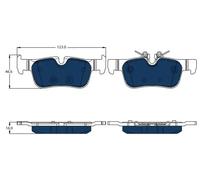Brake pads GDB2063BTE TRW for BMW MINI