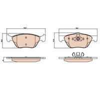 Brake pads GDB2067 TRW for FIAT STRADA Pickup