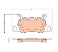 Brake pads GDB2104 TRW for PORSCHE 911 Convertible 911