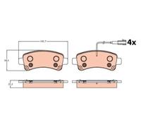 TRW Brake Pads GDB2106 – Fits Fiat Ducato 3.0L Rear; Citroen/Peugeot/Opel/Vauxhall (UK Stock)