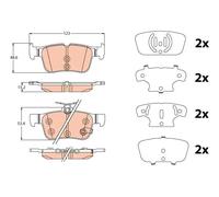 TRW GDB2115 Brake pad set