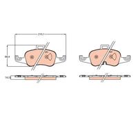 Brake pads GDB2120 TRW for AUDI TT TT Roadster