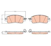 TRW Brake Pad Set GDB2122 – Front Disc Pads for Mazda 2 Hatchback (DL, DJ) 1.5 2019
