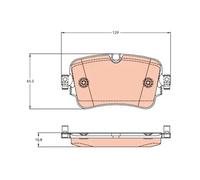 Brake pads GDB2131 TRW for AUDI VW