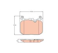 TRW Brake Pad Set GDB2137