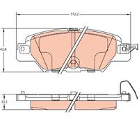 TRW Disc Brake Pad Set GDB2163 for MAZDA CX-5 (KF) 2.5 2019-2022