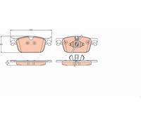 TRW Front Brake Pad Set for Volvo XC60 B5 Mild Hybrid 2.0 Jan 2020 to Present
