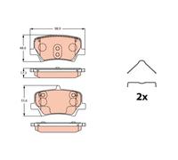 BRAKE PAD SET DISC BRAKE GDB2277 FOR VOLVO B3154T10/3154T9/3154T5/3154T7 1.5L