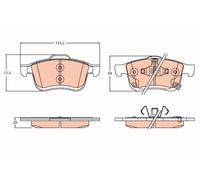 TRW GDB2305 Brake pad set