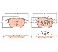 TRW GDB2307 Brake pad set