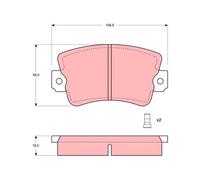 Brake pads GDB243 TRW for RENAULT 20 30 TRAFIC Bus TRAFIC Van