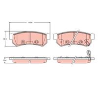 Brake pads GDB2437 TRW