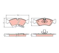 Brake pads GDB2441 TRW