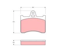 TRW GDB262 Brake pad set
