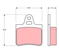 TRW GDB263 Brake pad set