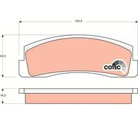 BRAKE PAD SET DISC BRAKE GDB265 FOR LADA NIVA/Closed/Off-Road/Vehicle TAIGA 1.9L