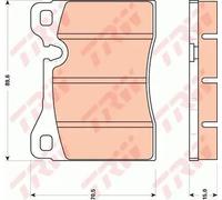Brake pads GDB270 TRW for BMW ALFA ROMEO FERRARI NSU LAMBORGHINI
