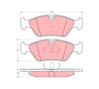 Brake pads GDB298 TRW for BMW PORSCHE FERRARI ALPINA