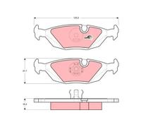 TRW GDB299 Brake pad set