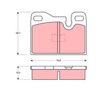 TRW GDB310 Brake pad set