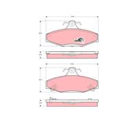 Brake pads GDB3135 TRW for SSANGYONG DAEWOO