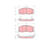 TRW GDB3157 Brake pad set