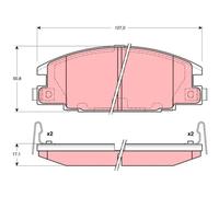 BRAKE PAD SET DISC BRAKE GDB3161 FOR OPEL ISUZU SPACECAB/Pickup TF KB D-MAX 3.1L