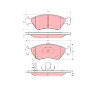 BRAKE PAD SET DISC BRAKE GDB3173 FOR KIA T8 1.8L FE 2.0L 4cyl CREDOS