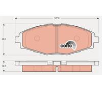 Brake pads GDB3195 TRW for CHEVROLET DAEWOO set front