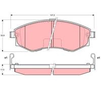 TRW GDB3211 Brake pad set